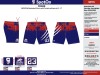 Womens Shorts Blue-Red with pockets